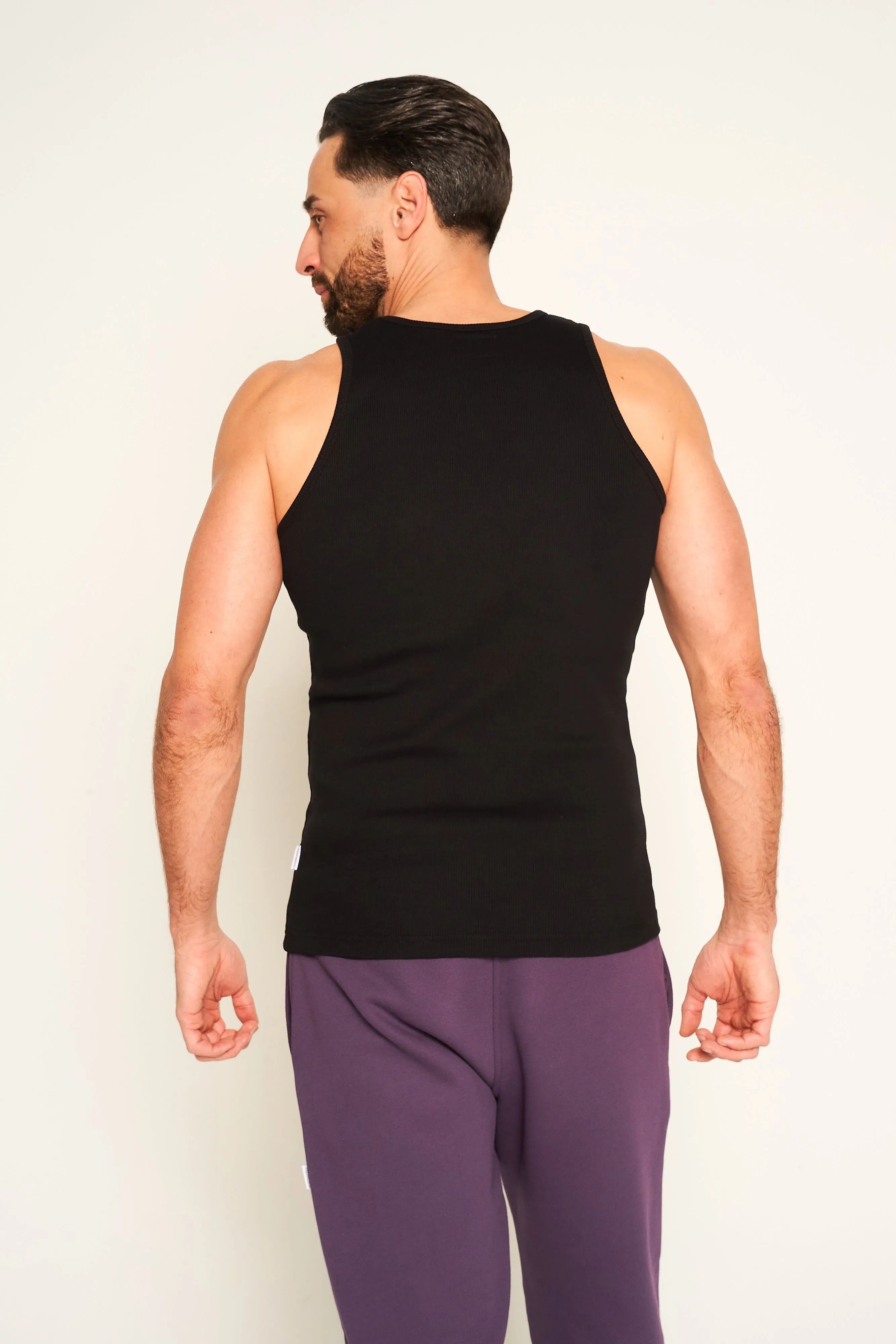 Mens Cotton Rib Vest
