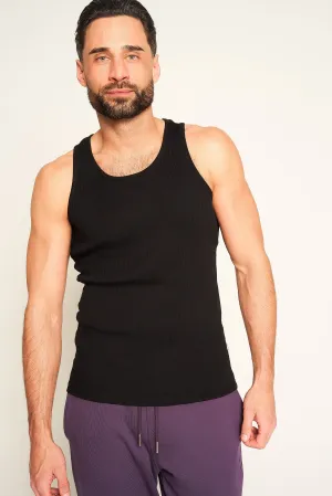 Mens Cotton Rib Vest