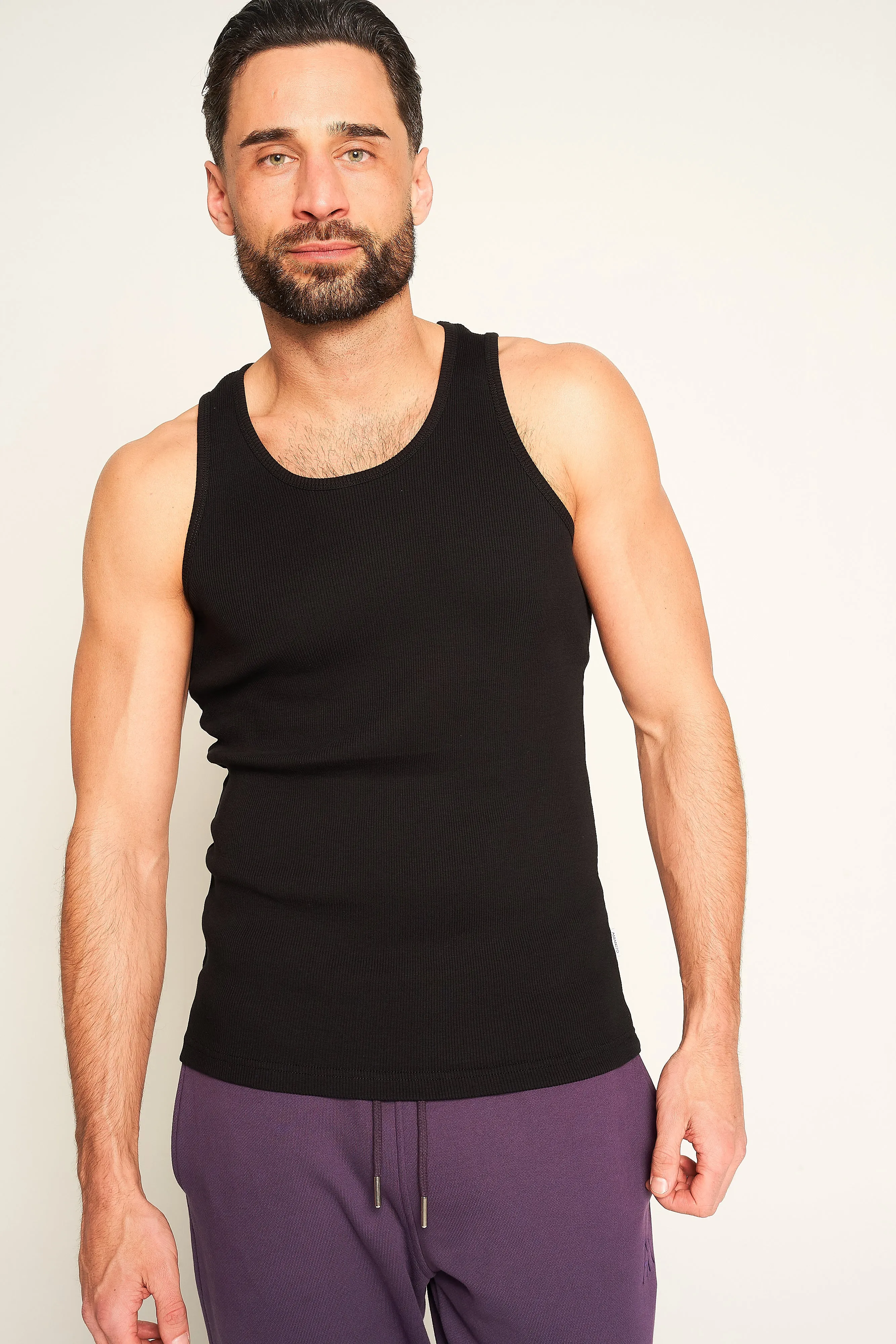 Mens Cotton Rib Vest