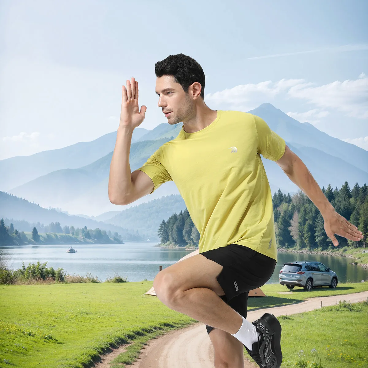 Men's Short-Sleeved Breathable Running T-shirts