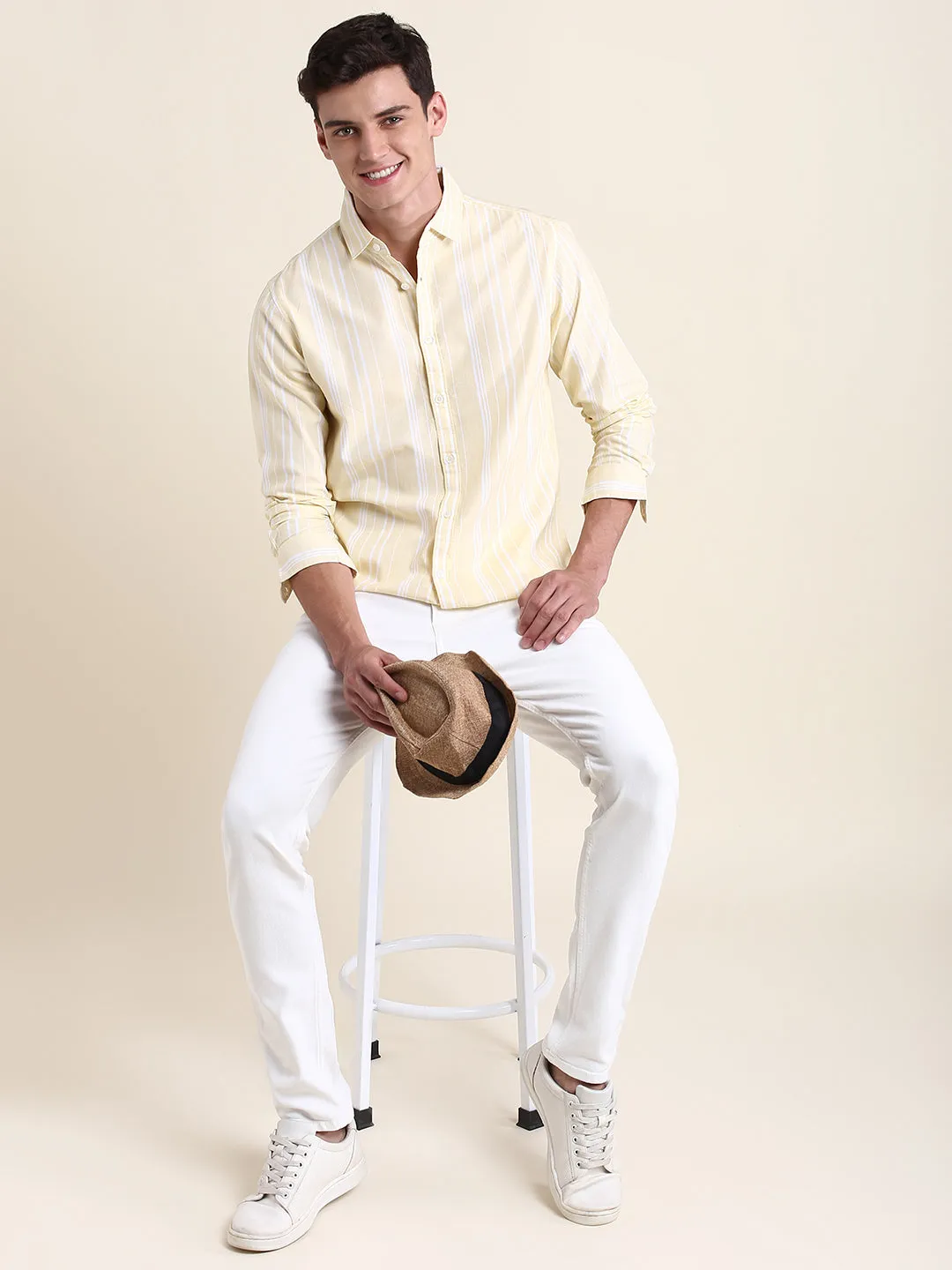 Men's Yellow Stripe Shirts