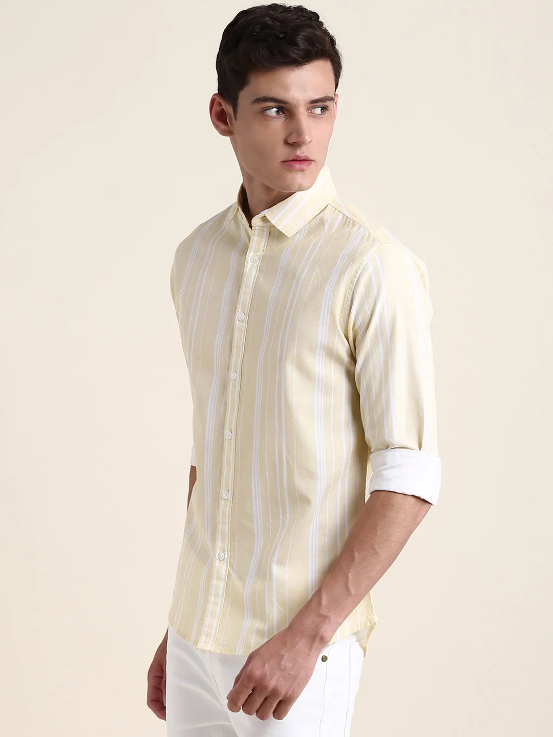 Men's Yellow Stripe Shirts