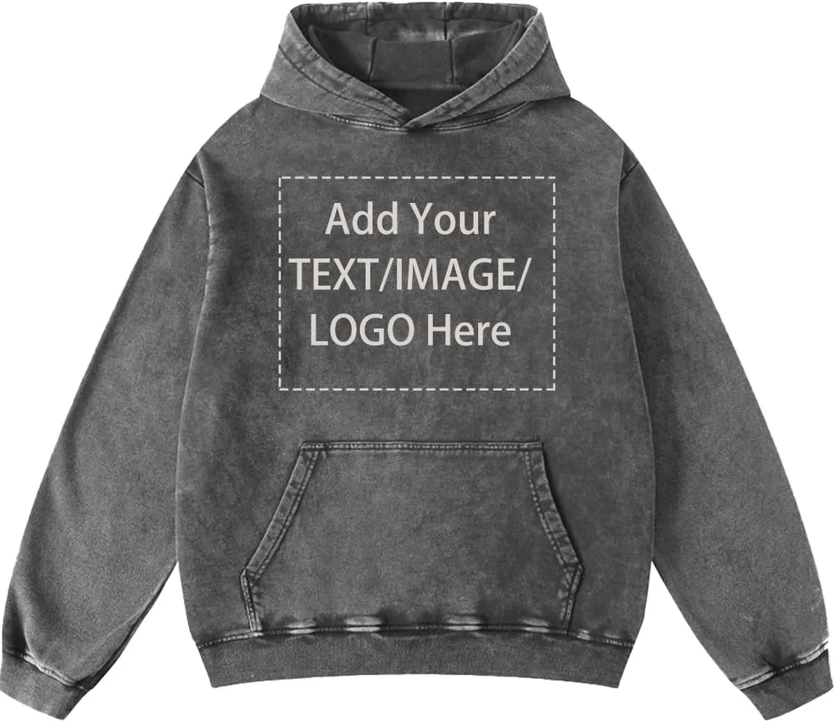 MGL&QQJ Custom Mens Hoodie Vintage Casual Streetwear Overasized Hoodies Unisex Pullover Acid Wash Hooded Sweatshirt D0211