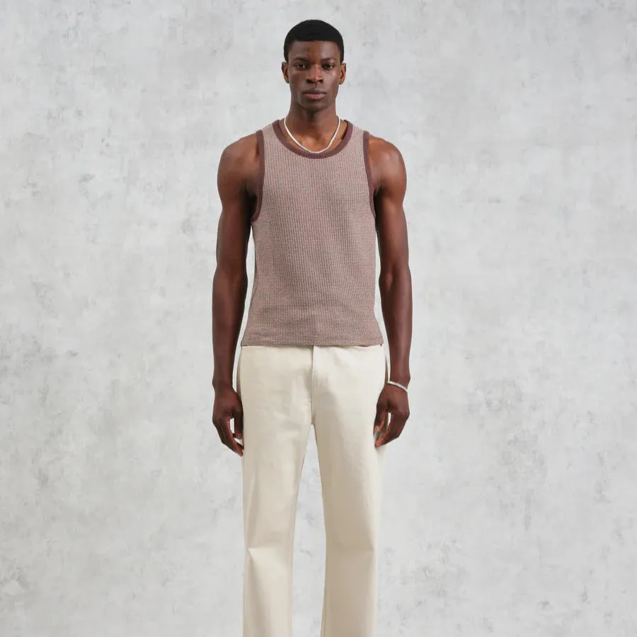 Montague Vest Mini Stripe Rib