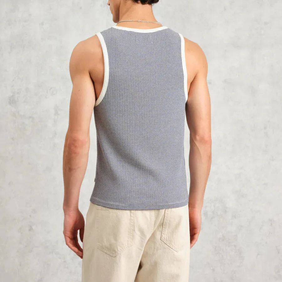 Montague Vest Mini Stripe Rib