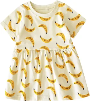 Moonker Toddler Baby Girl Fruit Mini Skirt Bowknot Ruffle Sleeveless Princess Dress Newborn Floral Y Brand