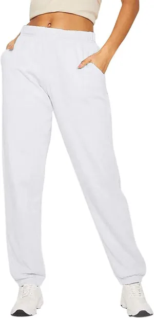 N /C Women's Closed Bottom Sweatpants with Pockets High Waist Workout Jogger Pants Casual Sports Trousers