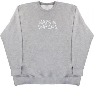 Naps & Snacks - Huge Oversized Hoodless Hoodie