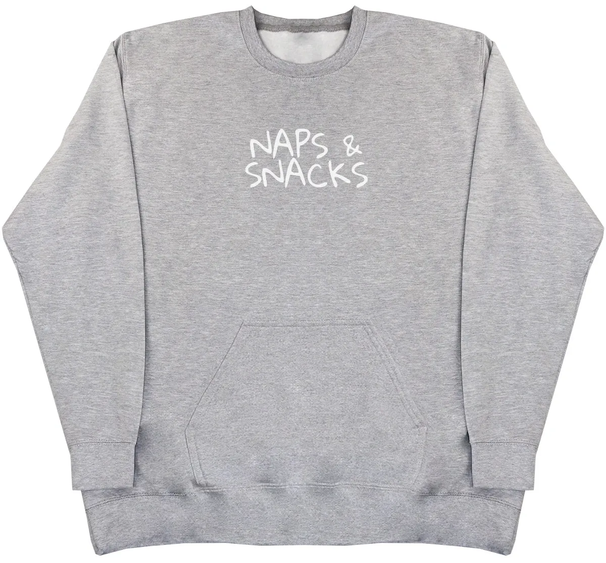 Naps & Snacks - Huge Oversized Hoodless Hoodie
