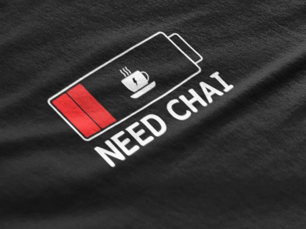 Need CHAI - Unisex Oversized Cotton Graphic Printed T-Shirt