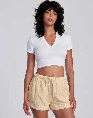 NEW YUME PRINTED CASUAL SHORTS (YGD0)