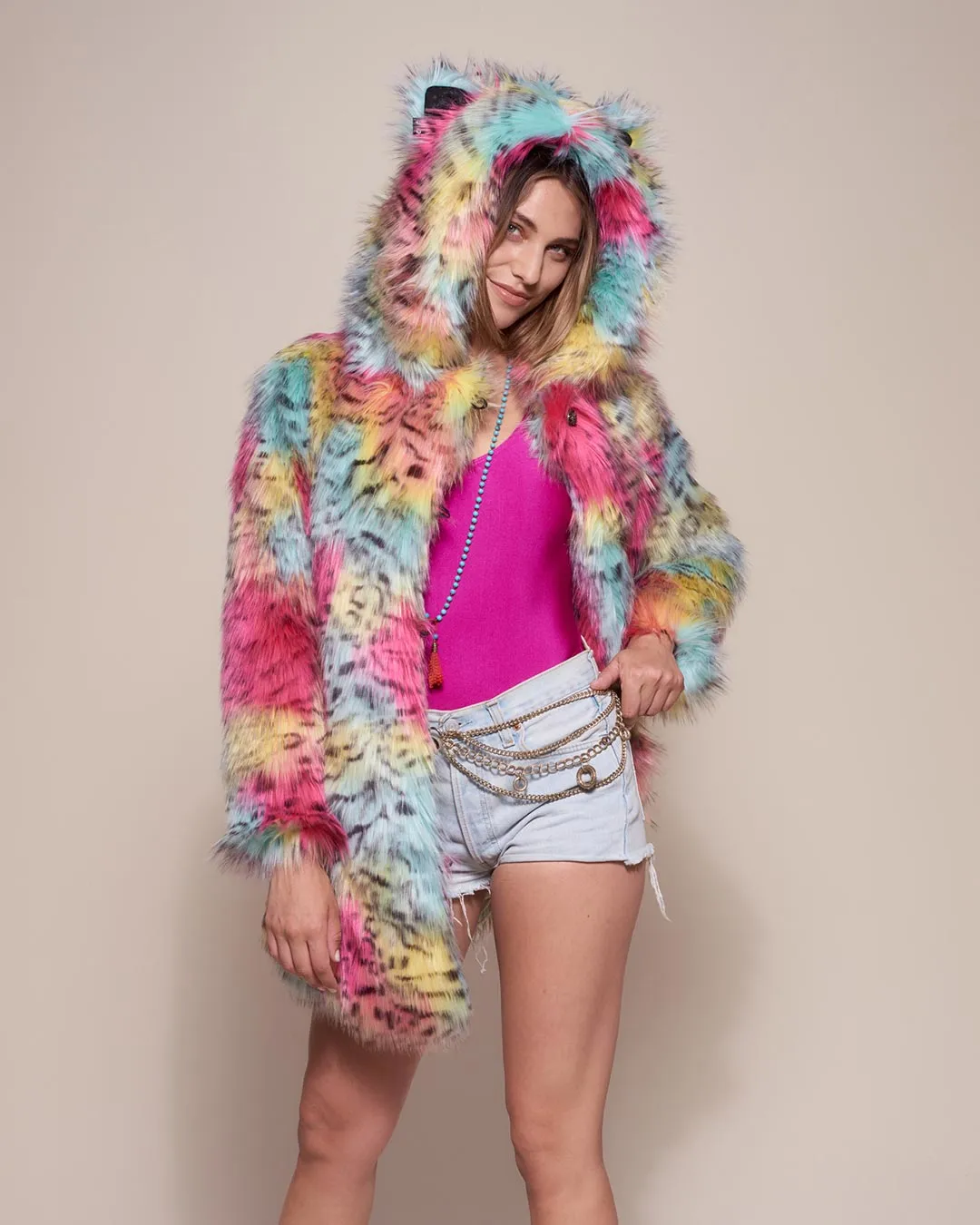 Oaxaca Jaguar Classic Faux Fur Coat | Women's