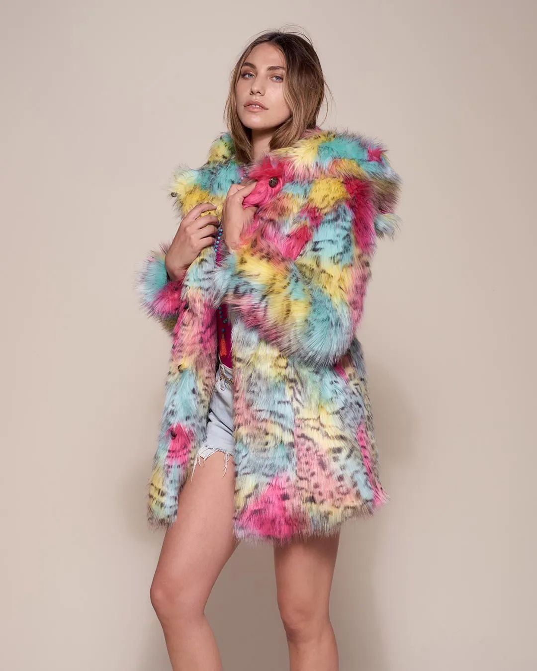 Oaxaca Jaguar Classic Faux Fur Coat | Women's
