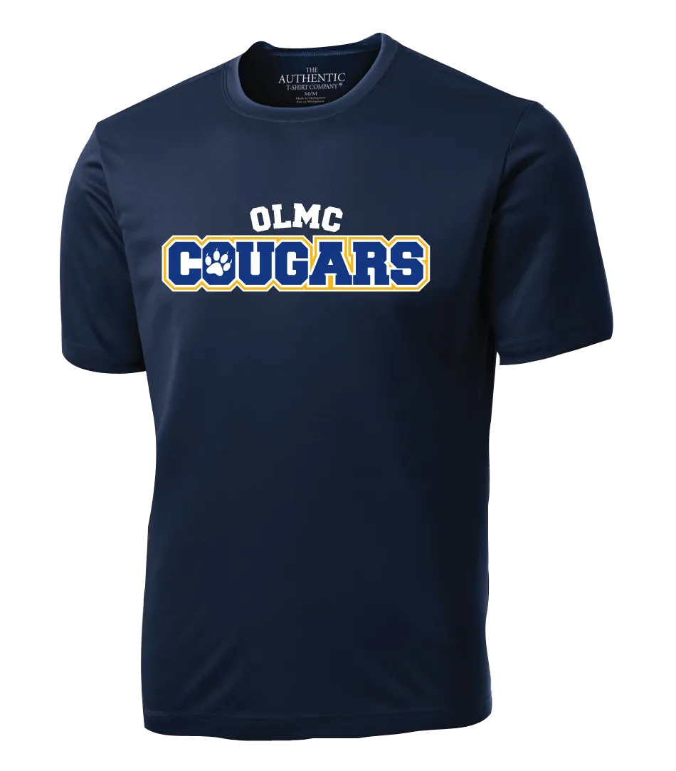 OLMC Cougars Youth Dri-Fit T-Shirt with Printed Logo
