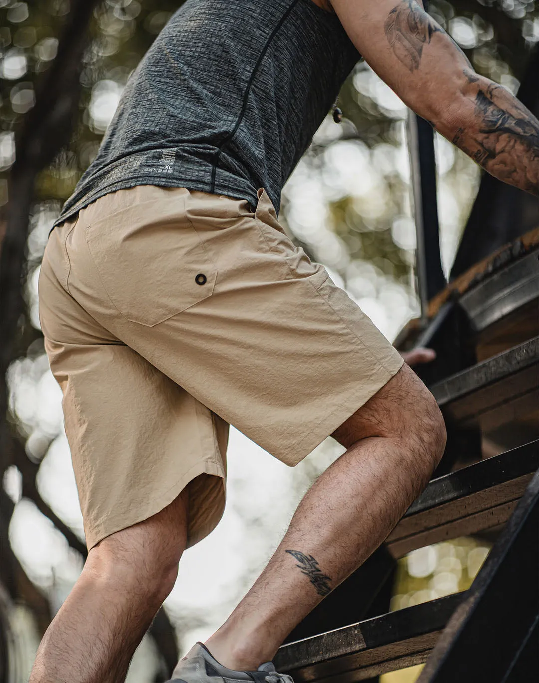 Outdoor Casual Loose Straight Drawstring Men's Shorts