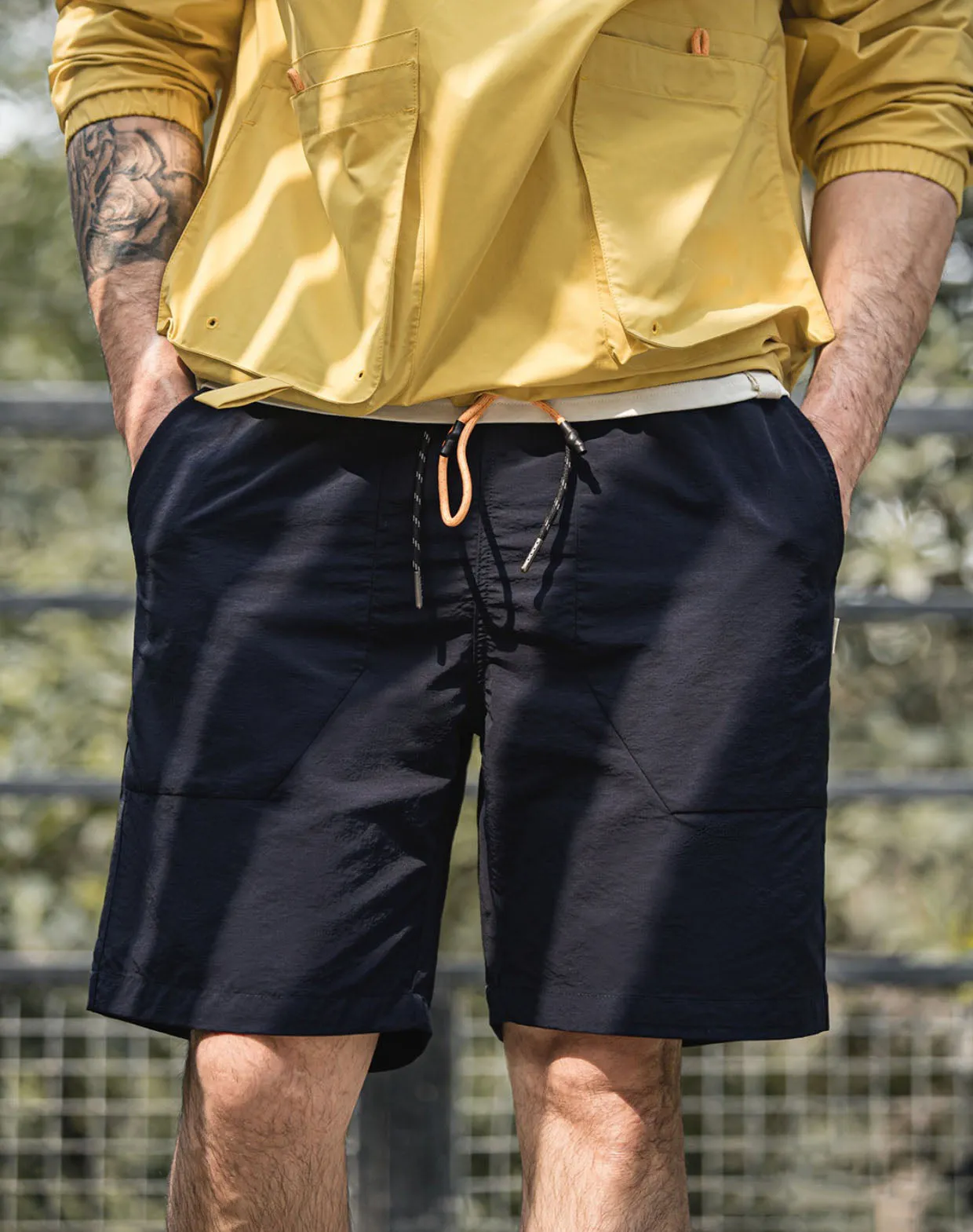 Outdoor Casual Loose Straight Drawstring Men's Shorts