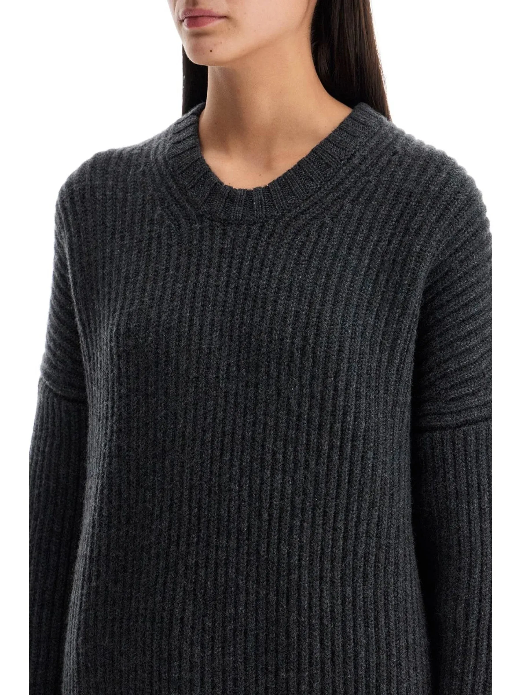 Oversized Cashmere Crewneck Sweater
