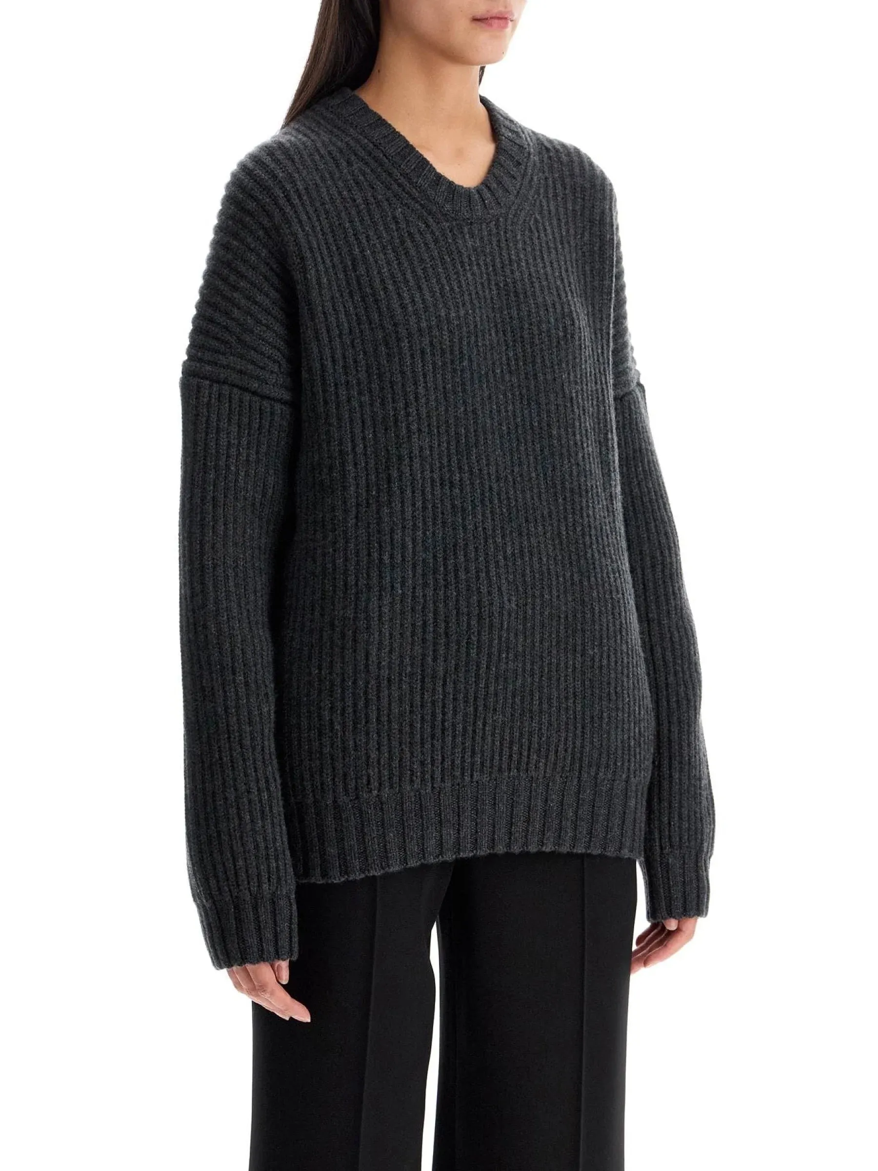 Oversized Cashmere Crewneck Sweater