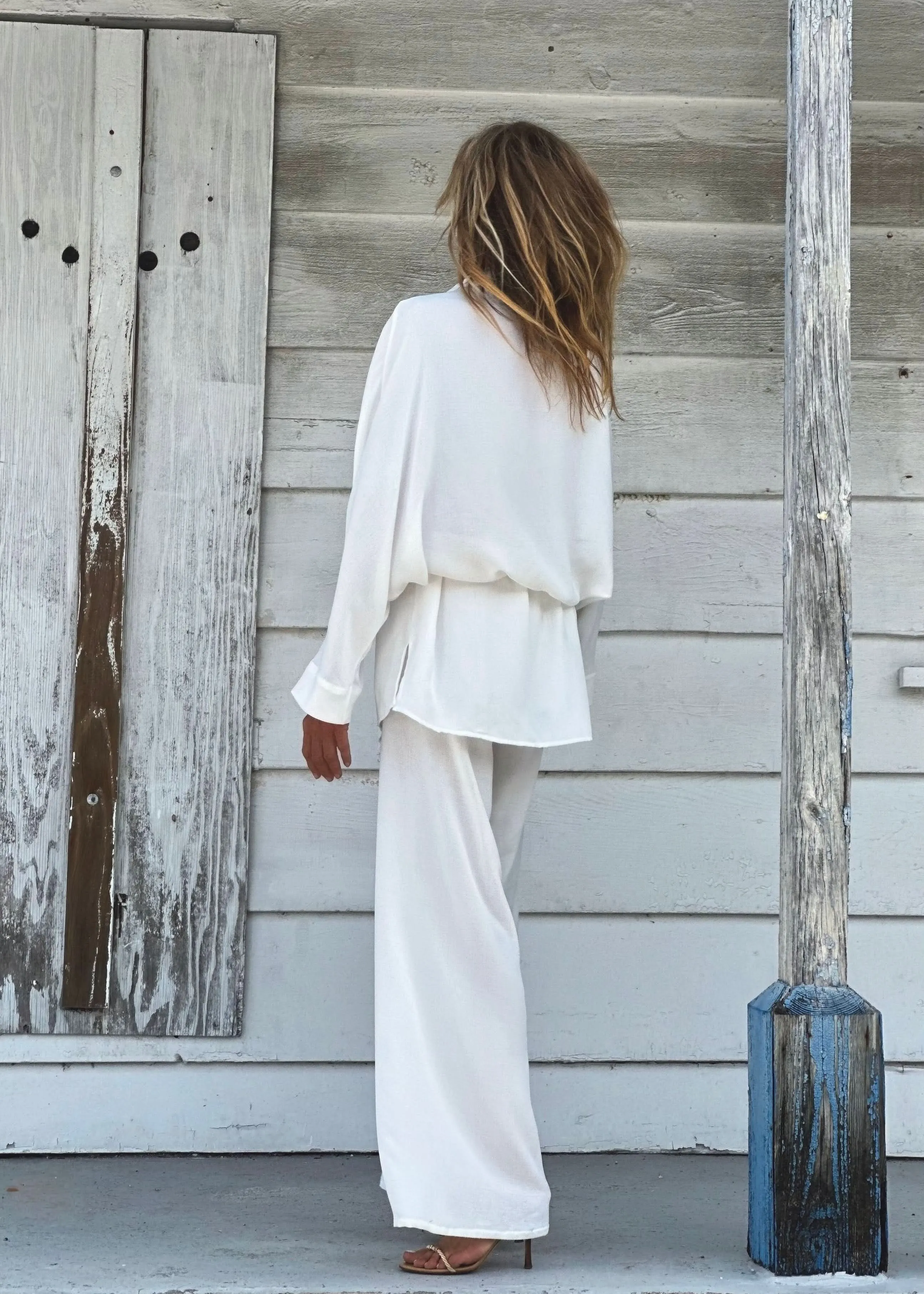 Paige Tunic Off white  (Linen Look)