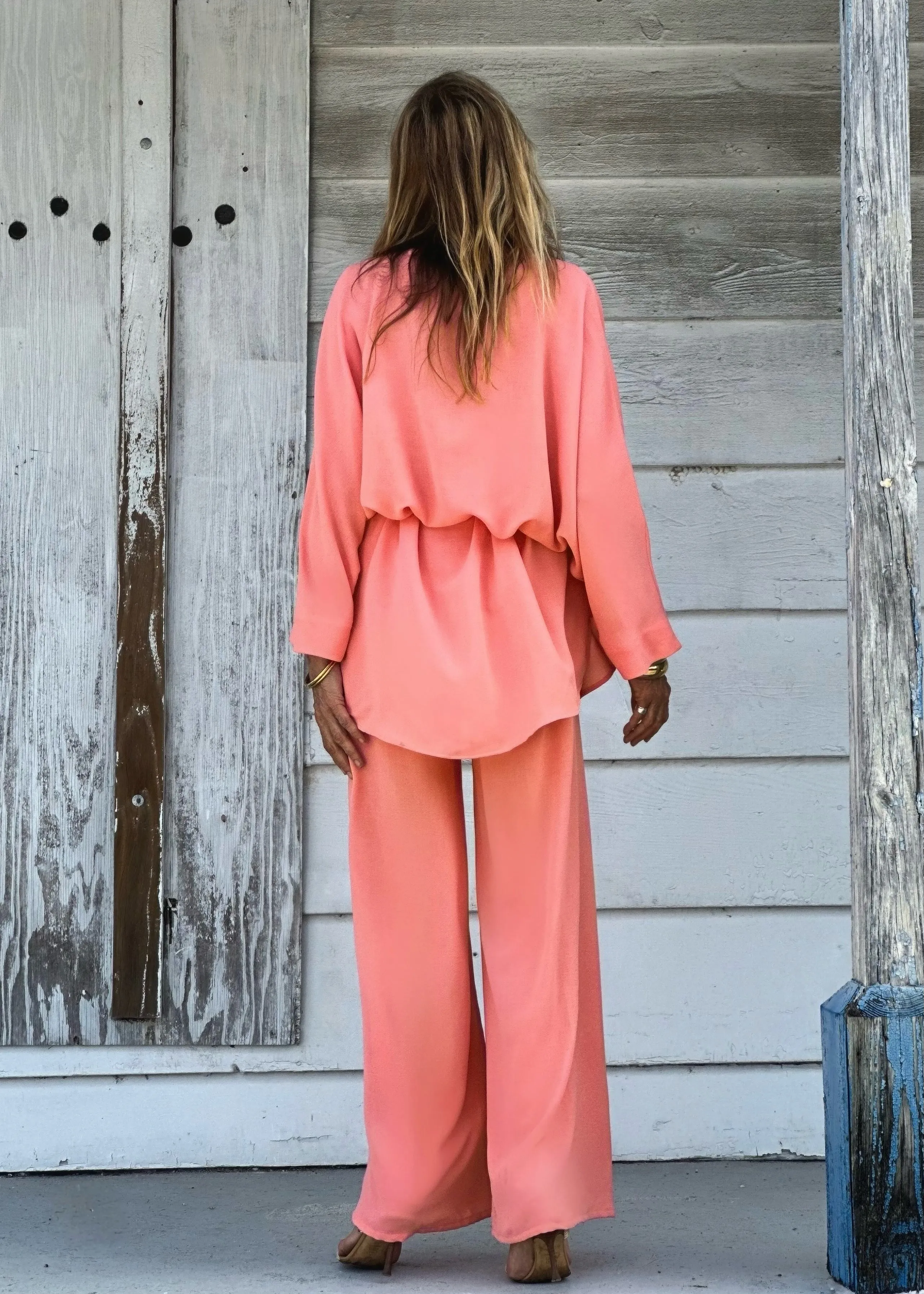 Paige Tunic Sexy Peach  (Linen Look)