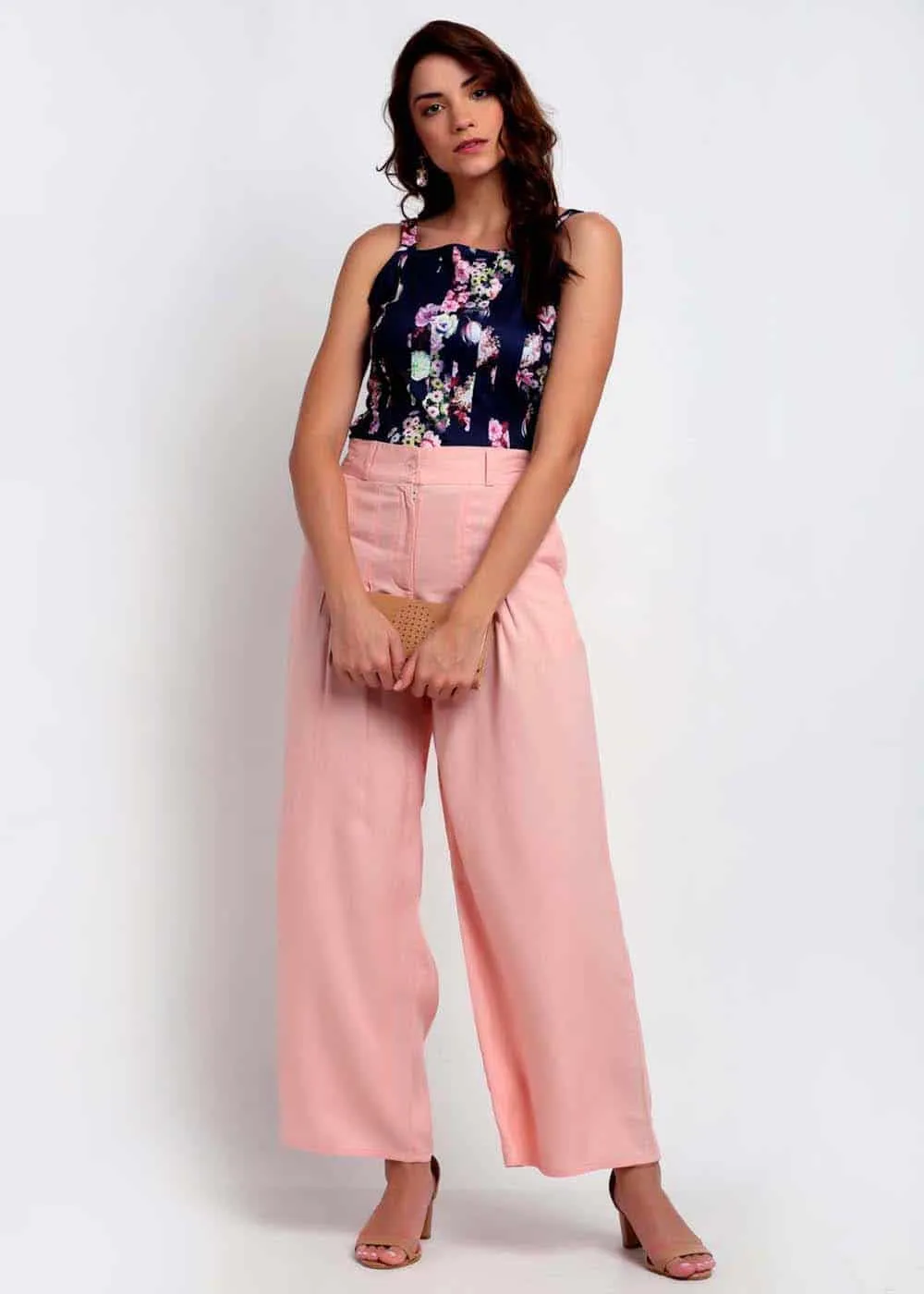 Peach Palazzo Pants