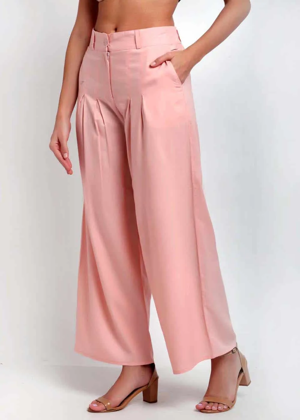 Peach Palazzo Pants