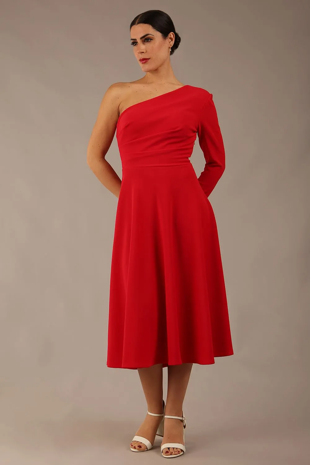 (PRE-ORDER) Beverley One Shoulder A-line Dress