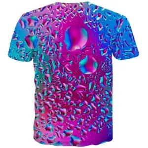 Psychedelic T-shirt Men Water Tshirts Novelty Dizziness T-shirts Graphic Gothic Tshirts Casual Harajuku Shirt Print Short Sleeve