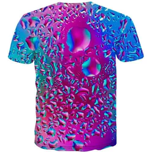 Psychedelic T-shirt Men Water Tshirts Novelty Dizziness T-shirts Graphic Gothic Tshirts Casual Harajuku Shirt Print Short Sleeve