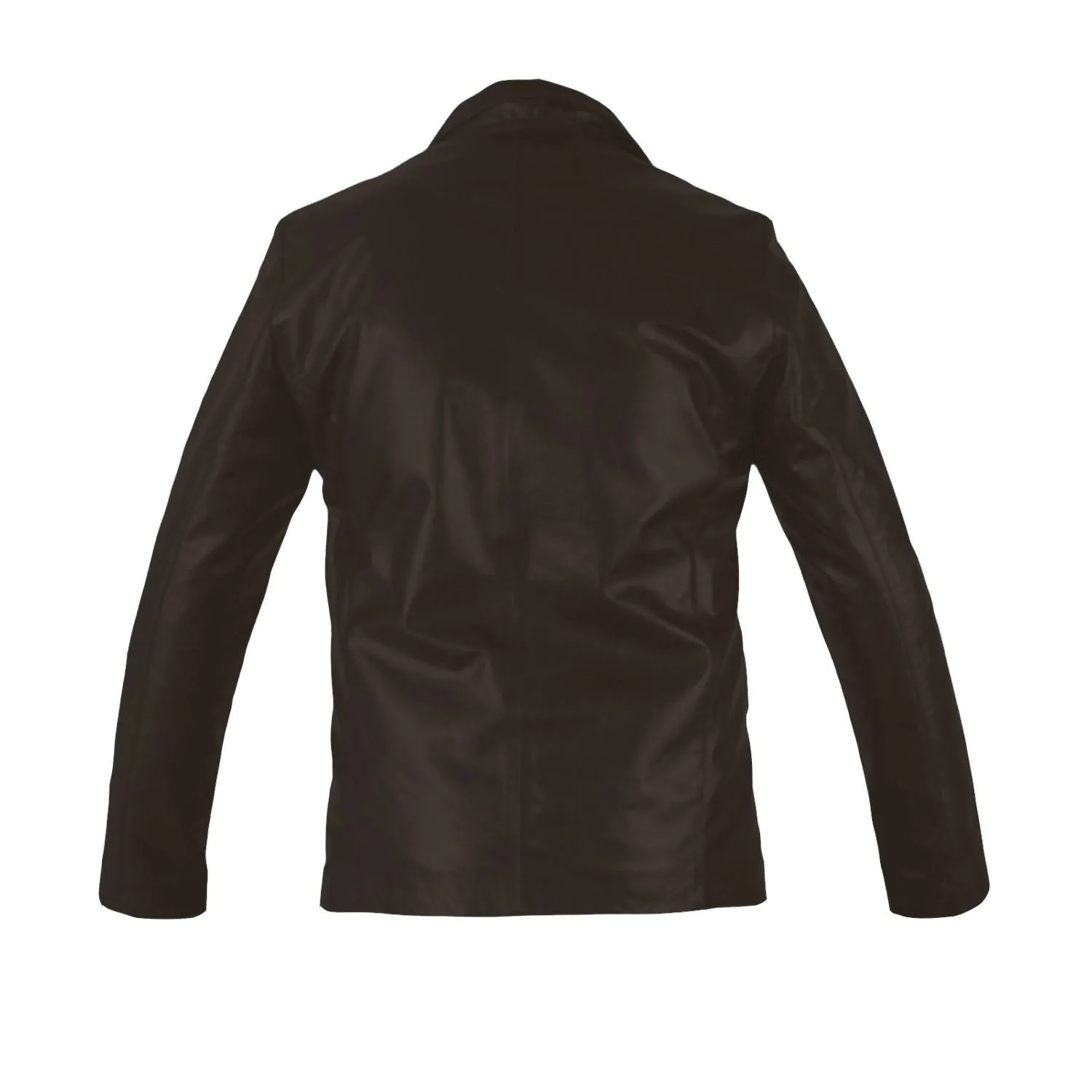 Pyrith Classic Black Leather Blazer