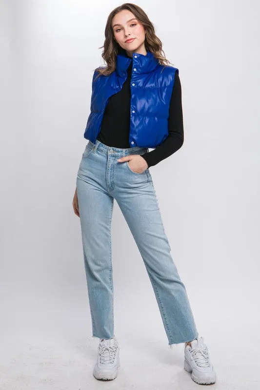 PYT Faux Leather Puffer