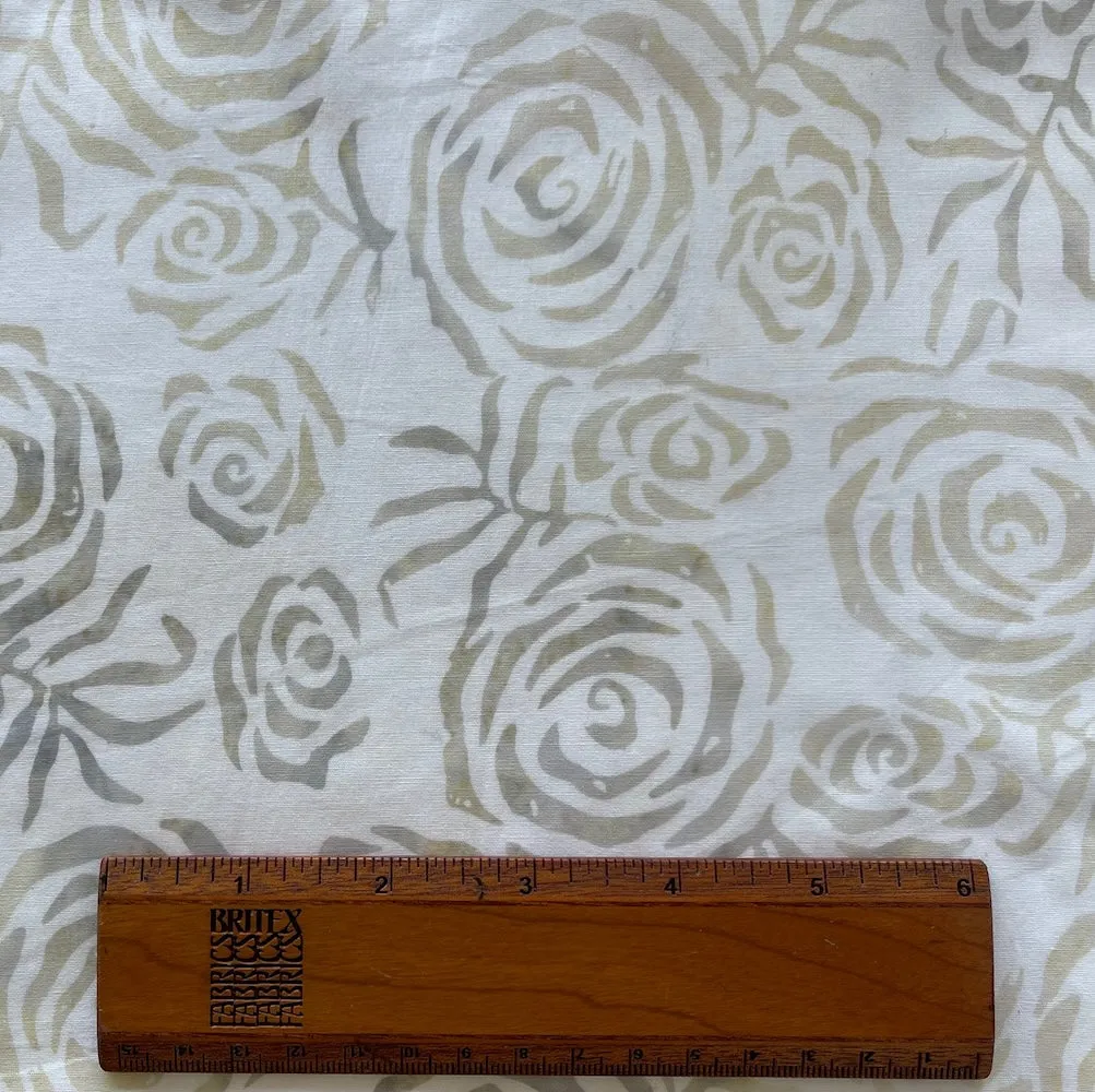 Rose Swirl Cotton Batik (Made in Indonesia)