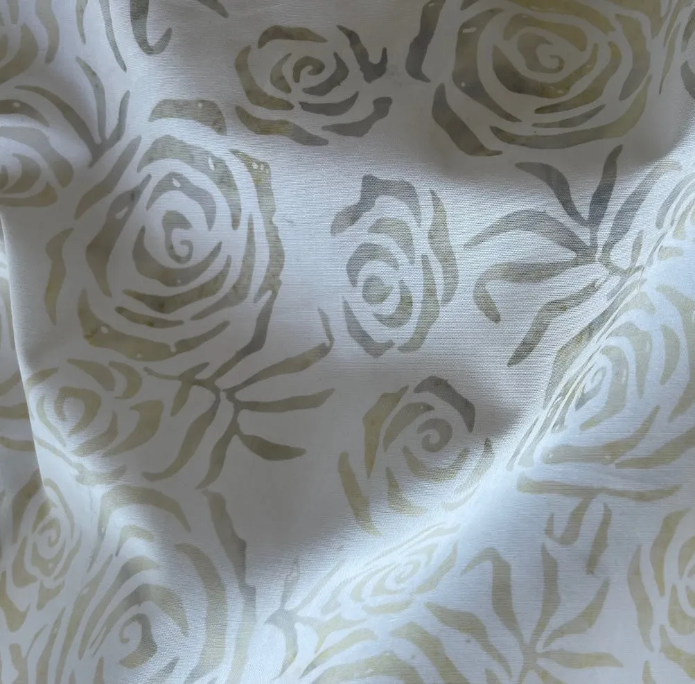 Rose Swirl Cotton Batik (Made in Indonesia)