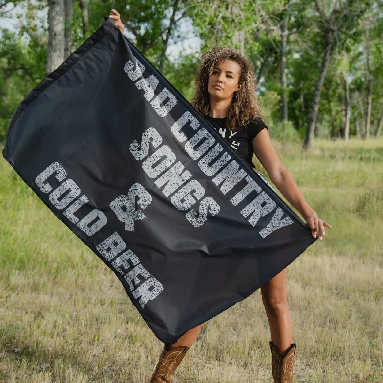 Sad Country Songs & Cold Beer Flag