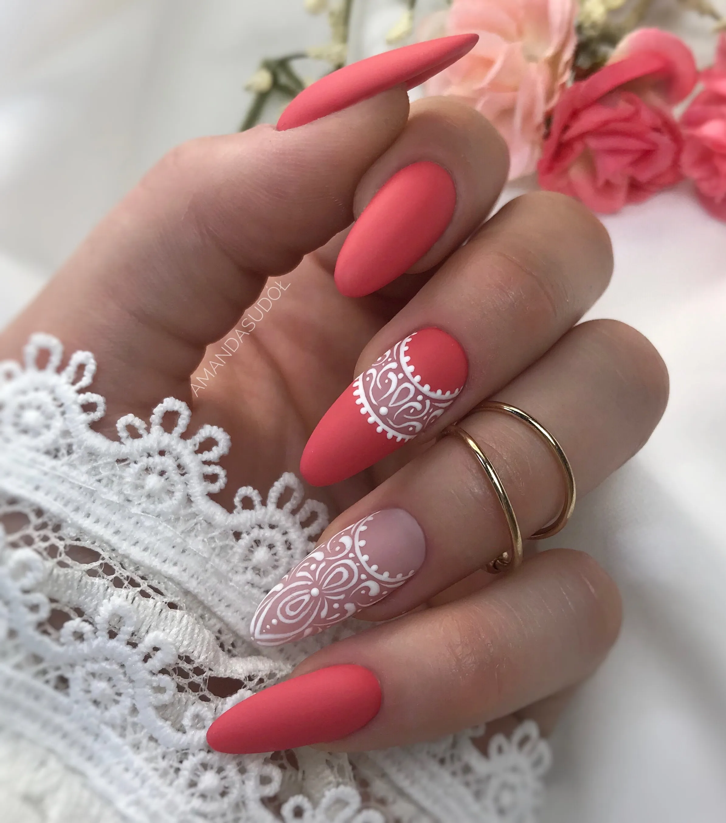 Semilac Base   Top   006 Classic Coral UV Gel Polish Set