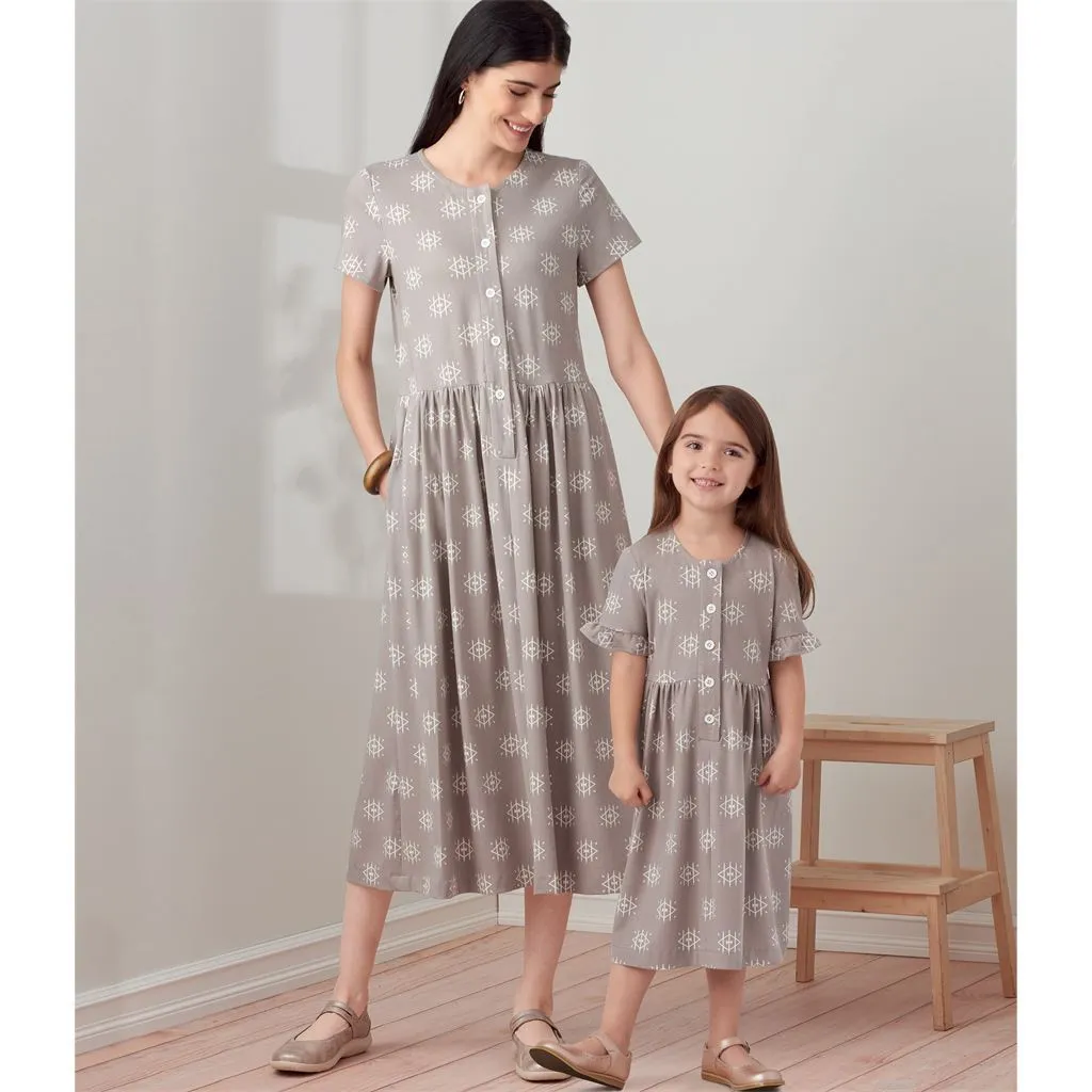 Simplicity Sewing Pattern S9277 Misses' & Children's Dresses