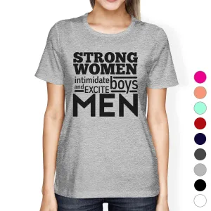 Strong Women Womens Cute Workout Shirts Gym Fitness Gift T-Shirt