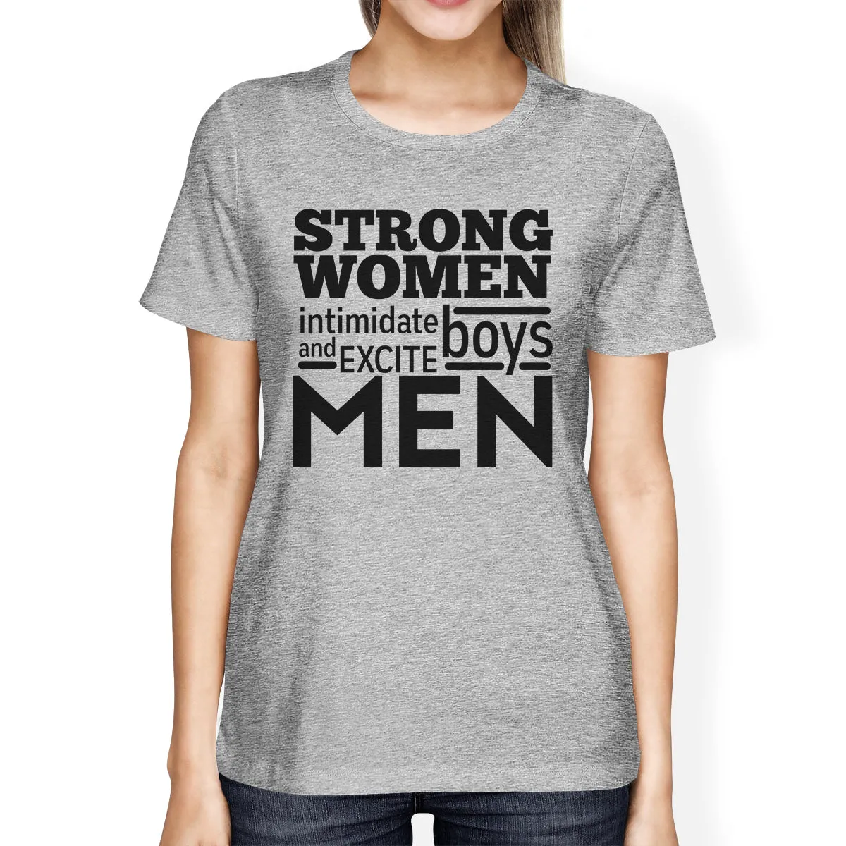 Strong Women Womens Cute Workout Shirts Gym Fitness Gift T-Shirt