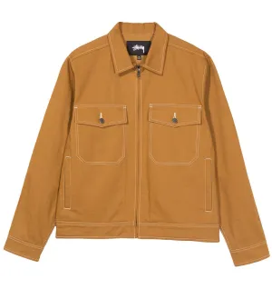 STÜSSY OVERDYED GARAGE JACKET // LEMON