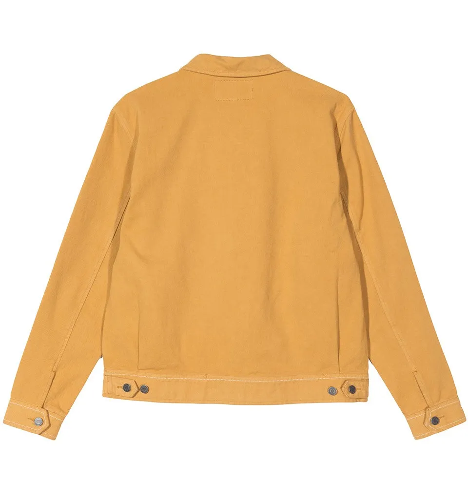 STÜSSY OVERDYED GARAGE JACKET // LEMON