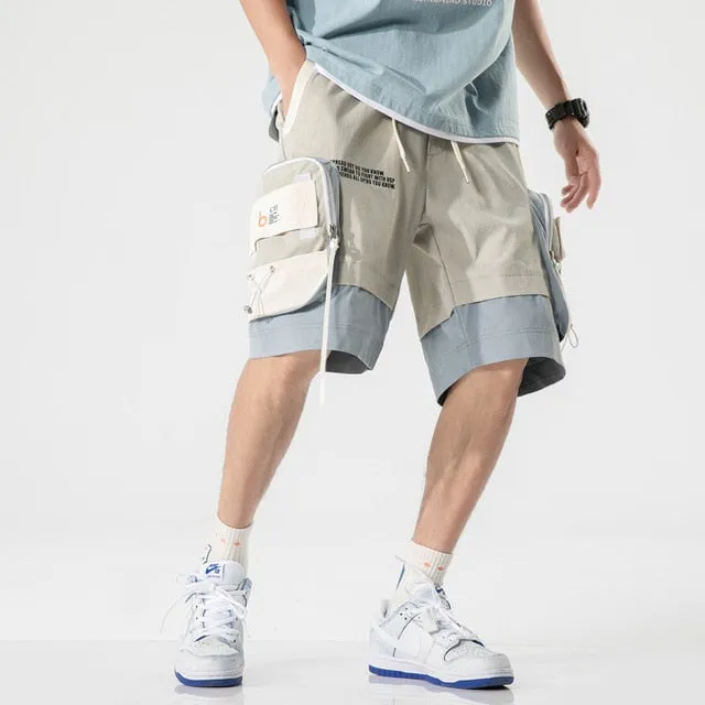 Summer Fashion Men Shorts 2021 New Hot Motion Casual Pocket Tooling Shorts Hip Hop Streetwear Harajuku Shorts Mens