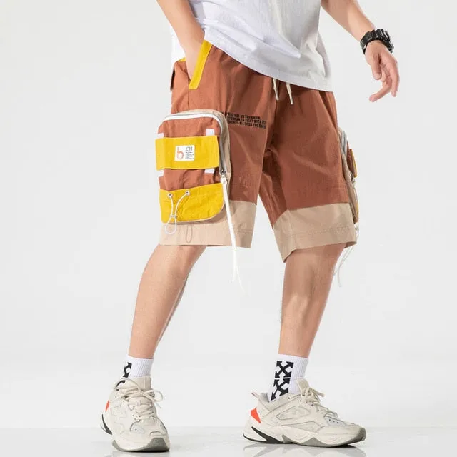 Summer Fashion Men Shorts 2021 New Hot Motion Casual Pocket Tooling Shorts Hip Hop Streetwear Harajuku Shorts Mens