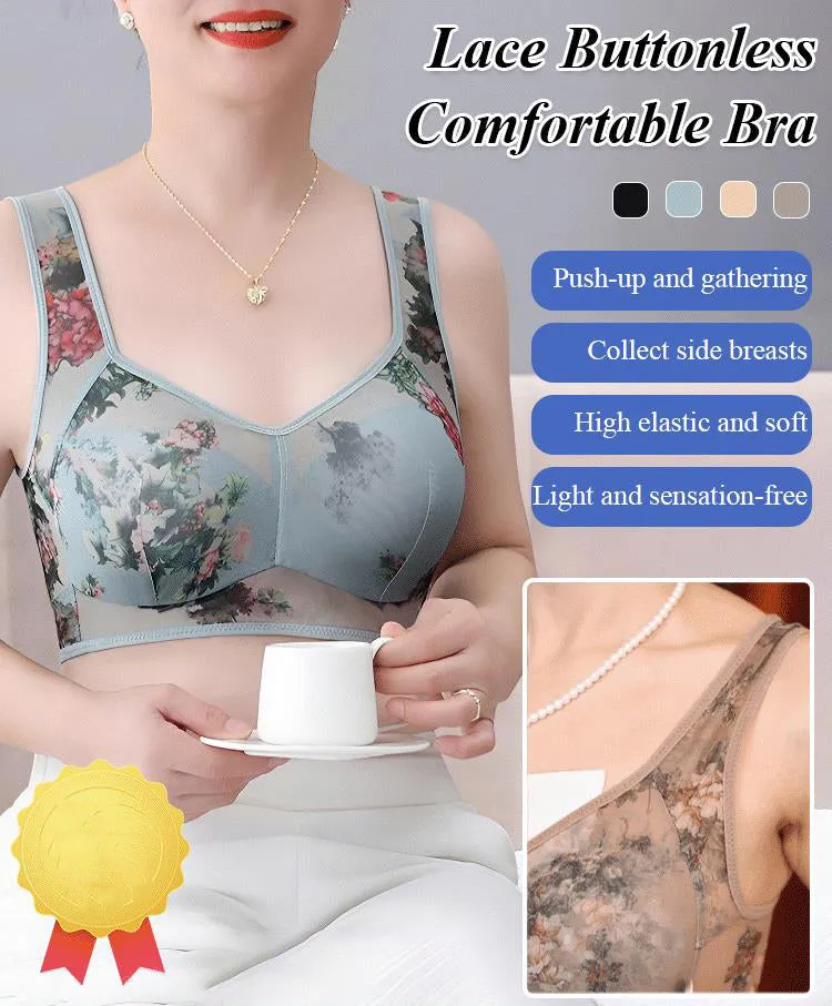 Summer's Best FriendsLace Buttonless Comfortable Bra