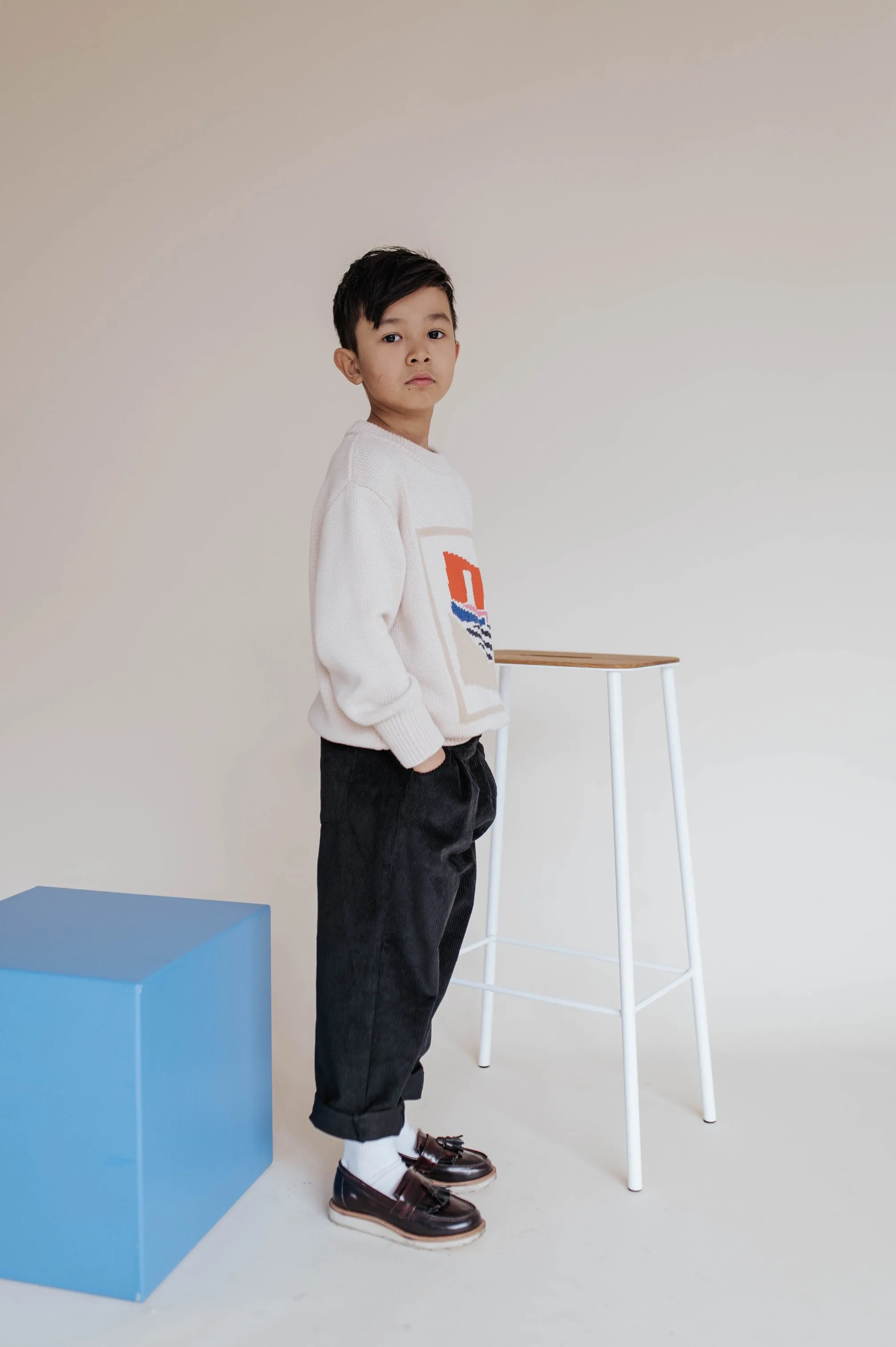 Sweater Knit Boxy Soft Sand