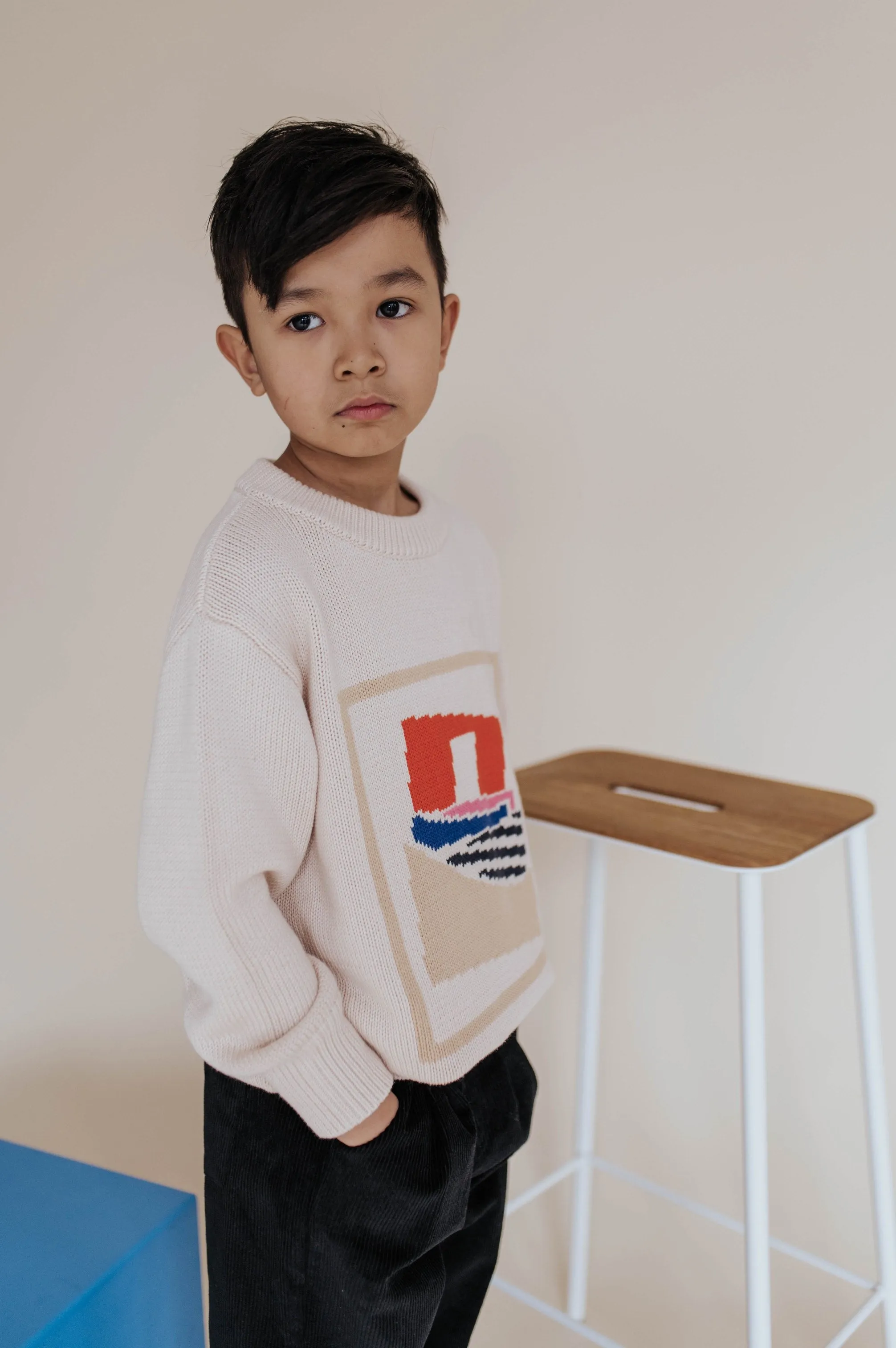 Sweater Knit Boxy Soft Sand