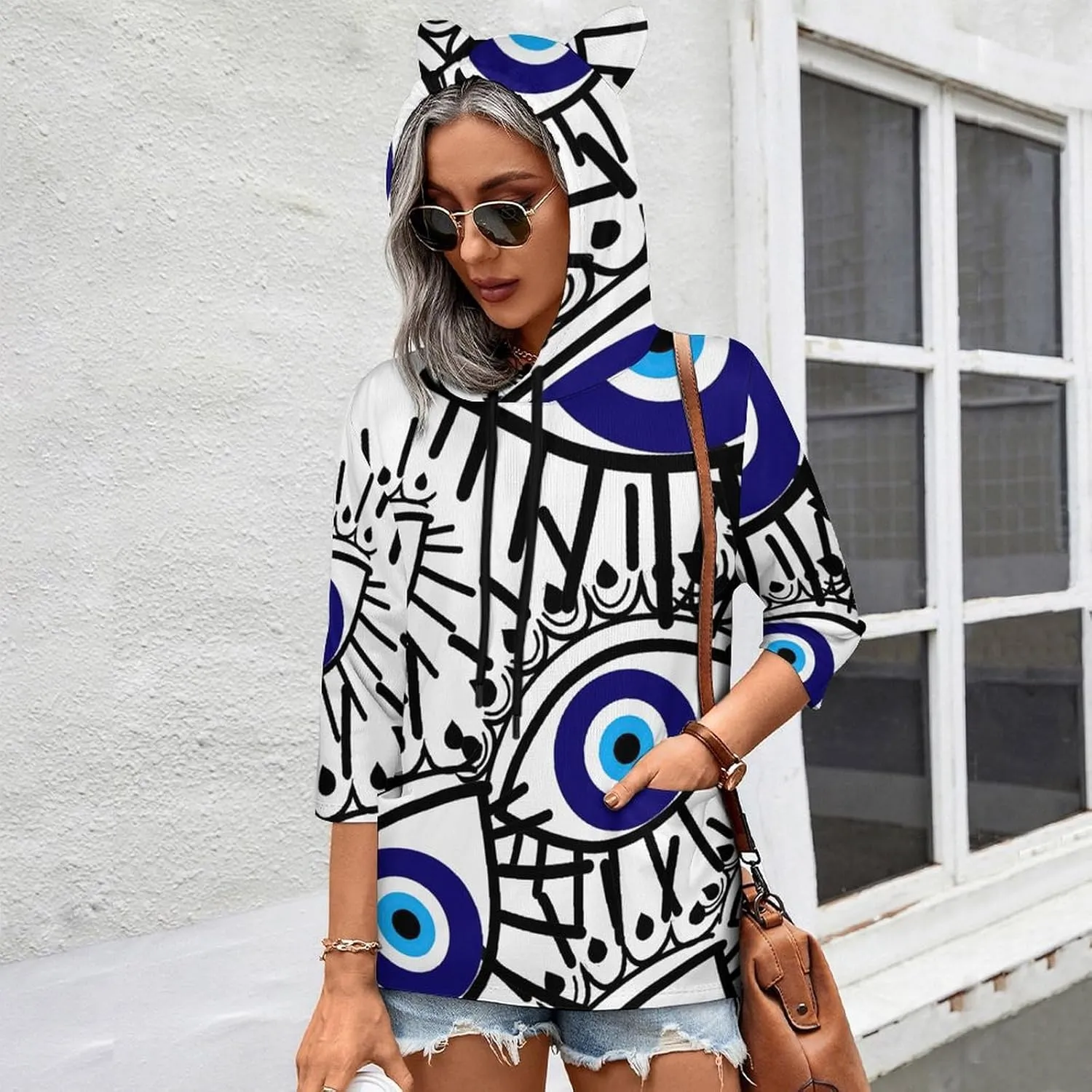 TAIZIYEAH Evil Eye Wrap Chest Womens Sundress Casual Summer Sexy Beach Clothes 2023