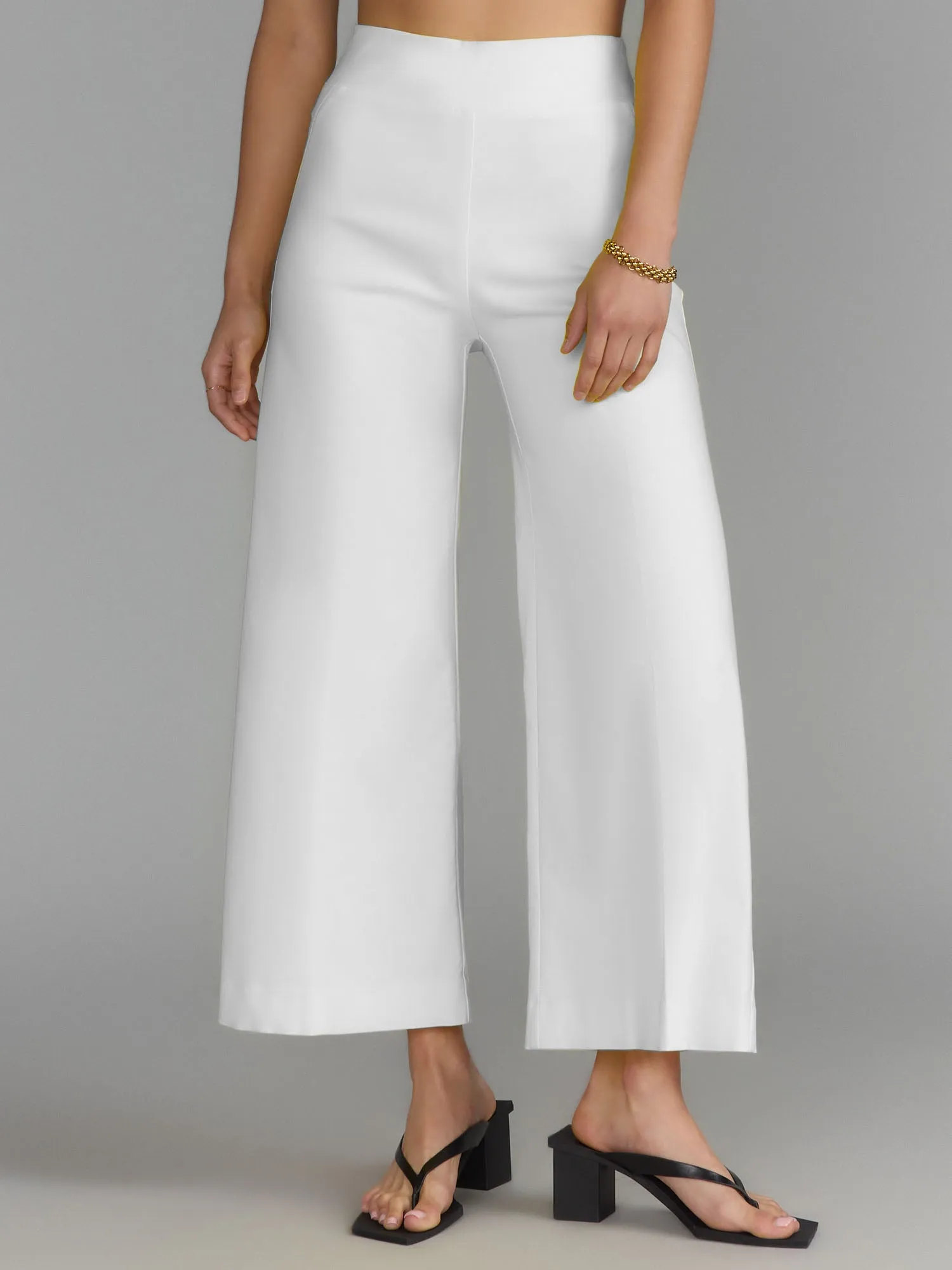 Tall Pull On Wide Leg Ankle Pant
