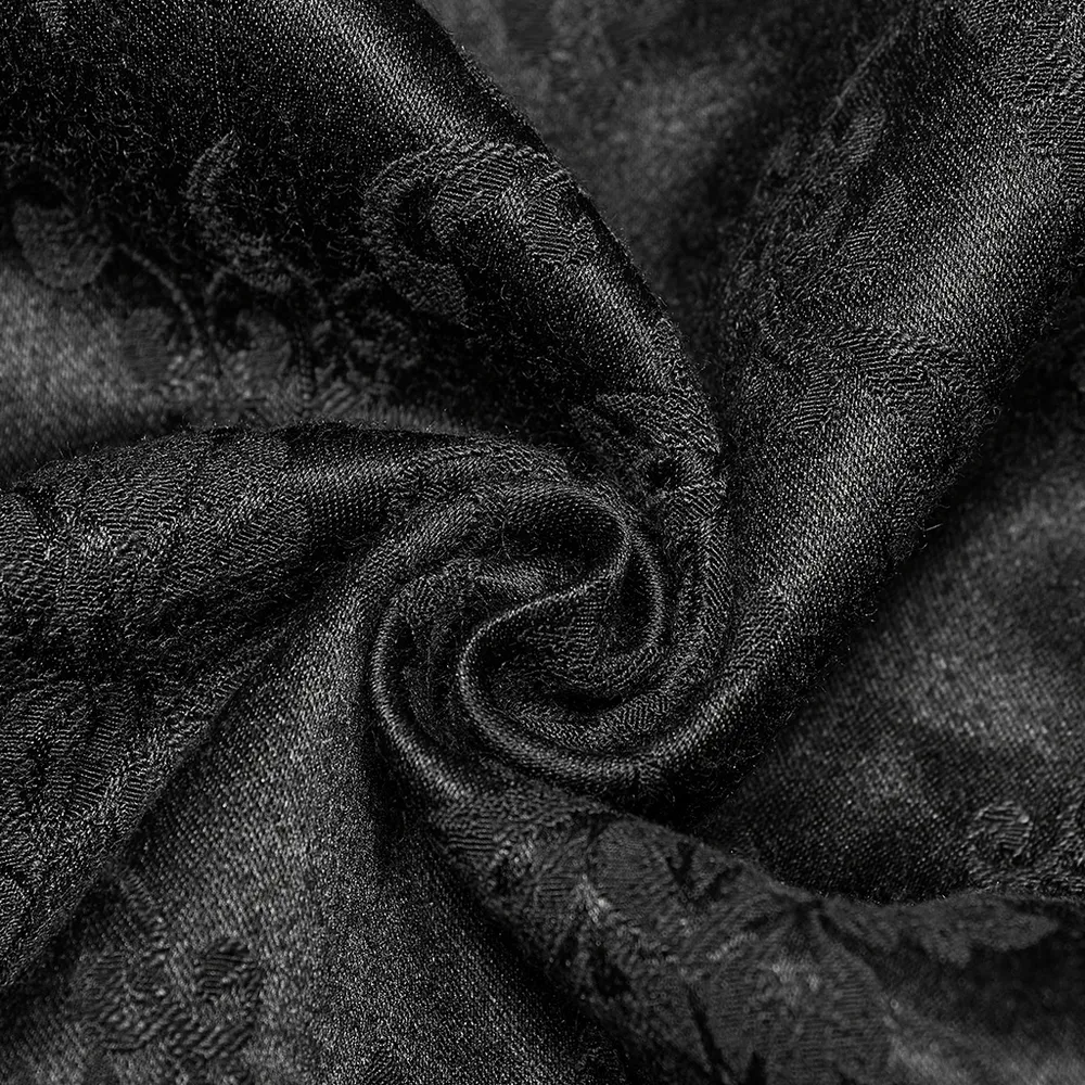 Victorian Gothic Jacquard Lace-Up Vest Waistcoat