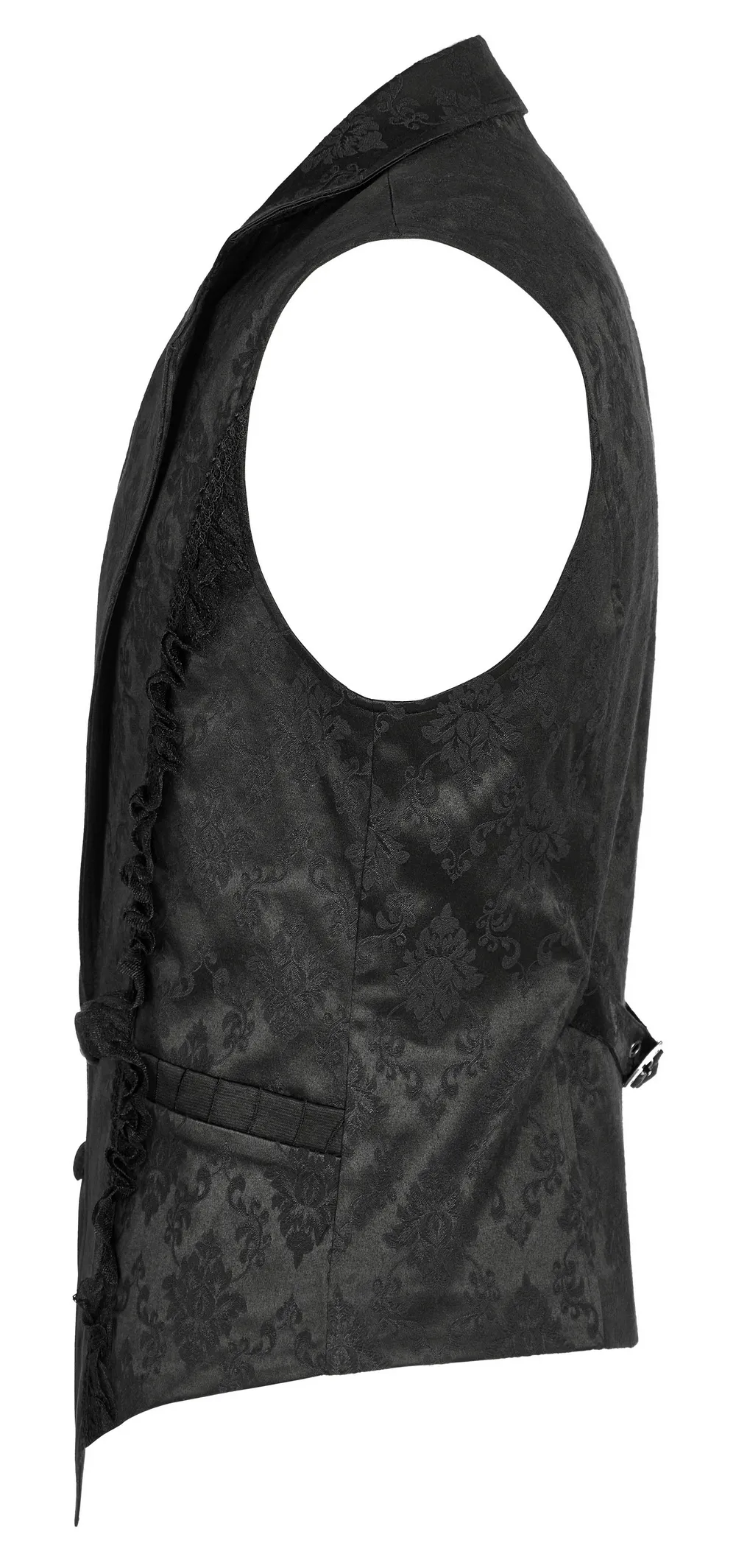 Victorian Gothic Jacquard Lace-Up Vest Waistcoat