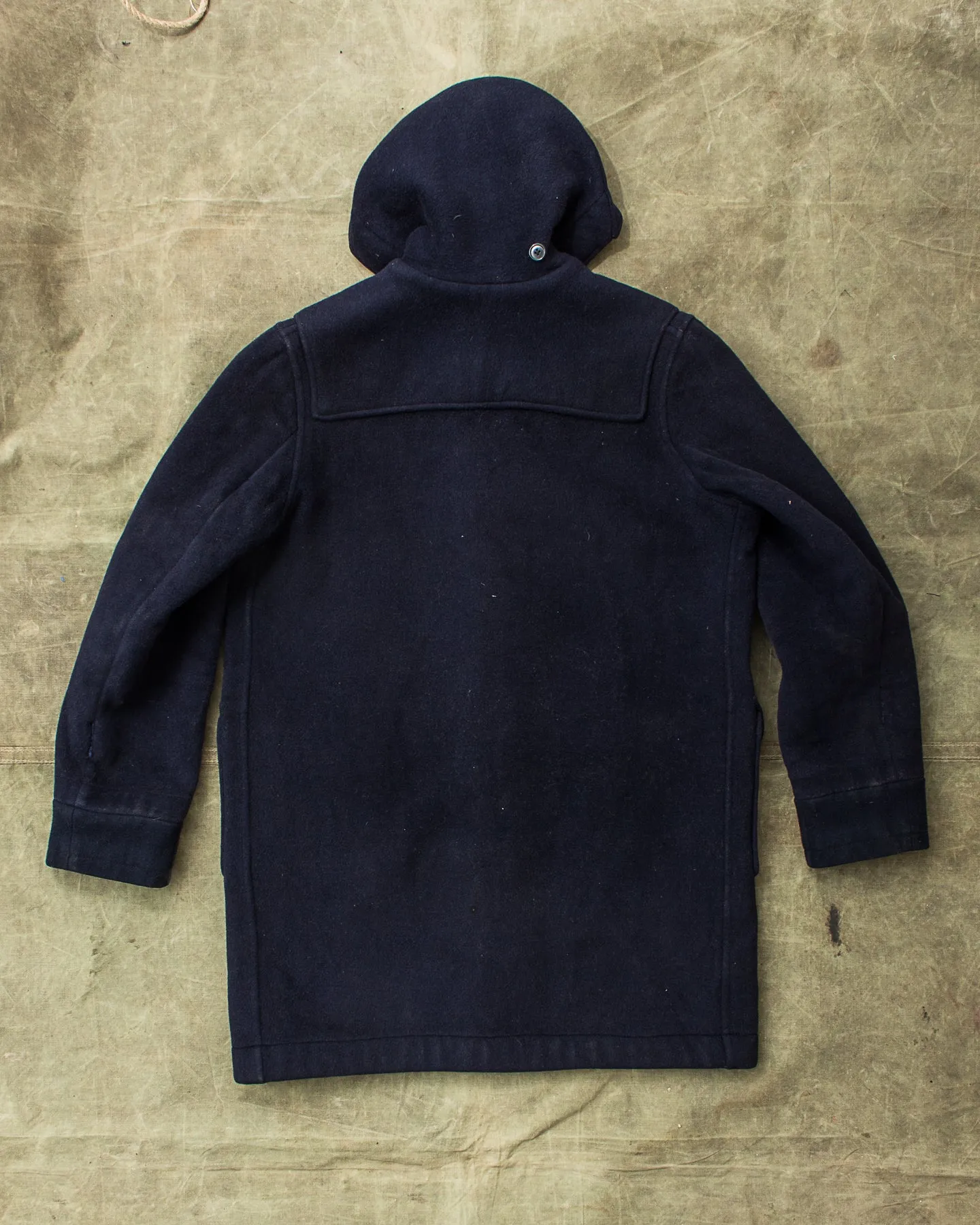 Vintage 60's "Gold Label" Gloverall Wool Duffle Coat Navy